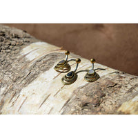 Load image into Gallery viewer, Bauchnabelpiercing Edelstahl Brass Doppelträne Inlay - chic - net.de
