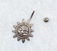 Load image into Gallery viewer, Bauchnabelpiercing Edelstahl Sonne silber - chic - net.de
