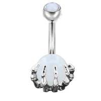 Load image into Gallery viewer, Bauchnabelpiercing Kralle Edelstahl Stein - chic - net.de
