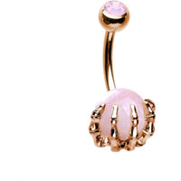 Load image into Gallery viewer, Bauchnabelpiercing Kralle Edelstahl Stein - chic - net.de
