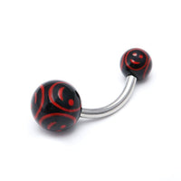 Cargar imagen en el visor de la galería, Bauchnabelpiercing Smilie Gesichter Bioflex 2 Kugeln Bananenpiercing Edelstahl nickelfrei - chic - net.de
