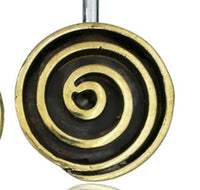 Load image into Gallery viewer, Bauchnabelpiercing Spirale 14mm Edelstahl Messing - chic - net.de
