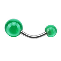 Load image into Gallery viewer, Bauchnabelpiercing Stein Kugeln Edelstahl - chic - net.de
