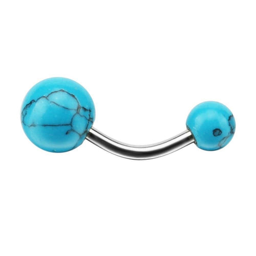 Bauchnabelpiercing Stein Kugeln Edelstahl - chic - net.de