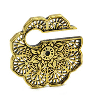 Load image into Gallery viewer, Piercing Ohrgewicht Messing 18g Mandala Blume 8mm - chic-net.de
