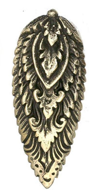 Cargar imagen en el visor de la galería, Flesh Tunnel antik gold Messing zum Einhängen Flamme - chic-net.de
