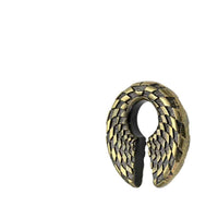Load image into Gallery viewer, Ohrgewicht Brass Schachbrett Schlüsselloch Piercing - chic-net.de
