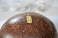 Load image into Gallery viewer, Anhänger 925 Sterling Silber gold Rechteck gehämmert - chic-net.de
