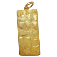 Load image into Gallery viewer, Anhänger 925 Sterling Silber gold Rechteck gehämmert - chic-net.de
