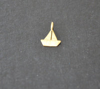 Load image into Gallery viewer, Anhänger 925 Sterling Silber vergoldet Segel Boot - chic-net.de
