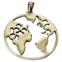 Cargar imagen en el visor de la galería, Anhänger 925 Sterling Silber Welt Karte Erde Globus - chic-net.de

