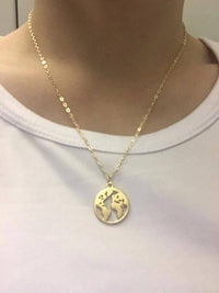 Cargar imagen en el visor de la galería, Anhänger 925 Sterling Silber Welt Karte Erde Globus - chic-net.de
