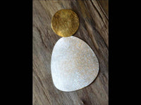 Load image into Gallery viewer, Anhänger Silber 925 vergoldet gebürstet Kreis Plektrum - chic-net.de
