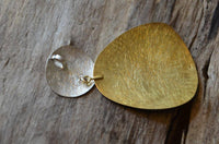 Load image into Gallery viewer, Anhänger Silber 925 vergoldet gebürstet Kreis Plektrum - chic-net.de

