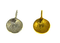 Load image into Gallery viewer, Anhänger Silber 925 vergoldet gebürstet Schale Rillen - chic-net.de
