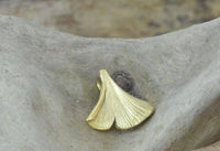 Load image into Gallery viewer, Anhänger Silber 925 vergoldet Ginkgo Blatt 10mm 15mm - chic-net.de
