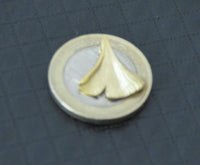 Load image into Gallery viewer, Anhänger Silber 925 vergoldet Ginkgo Blatt 10mm 15mm - chic-net.de
