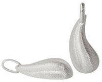 Load image into Gallery viewer, Anhänger Tropfen gebürstet gebogen Sterling Silber 925 Silberanhänger Damen Schmuck - chic-net.de
