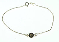 Load image into Gallery viewer, Armband 20cm Silber 925 Zahnrad 6mm oxidiert schwarz - chic-net.de
