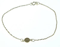 Load image into Gallery viewer, Armband 20cm Silber 925 Zahnrad 6mm oxidiert schwarz - chic-net.de
