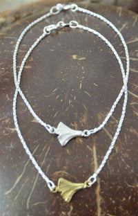 Load image into Gallery viewer, Armband 20cm vergoldet Silber 925 Ginkgo Blatt 10mm - chic-net.de
