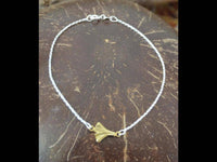 Load image into Gallery viewer, Armband 20cm vergoldet Silber 925 Ginkgo Blatt 10mm - chic-net.de
