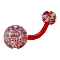 Cargar imagen en el visor de la galería, Bauchnabelpiercing Acryl Glitzer Kugeln 1.6 x10mm - chic-net.de
