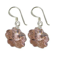 Cargar imagen en el visor de la galería, Blumen Zirkonia Ohrringe Silberohrringe facettiert 925 Sterling Silber bunt - chic-net.de
