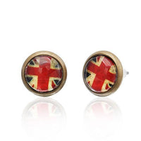 Load image into Gallery viewer, Brass Ohrstecker Stern Sterne bunt Unisex Ohrringe Edelstahl nickelfrei Kommunismus 12 mm - chic-net.de
