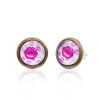 Load image into Gallery viewer, Brass Ohrstecker Stern Sterne bunt Unisex Ohrringe Edelstahl nickelfrei Kommunismus 12 mm - chic-net.de
