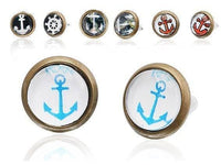 Load image into Gallery viewer, Brass Ohrstecker Stern Sterne bunt Unisex Ohrringe Edelstahl nickelfrei Kommunismus 12 mm - chic-net.de
