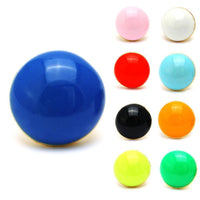 Cargar imagen en el visor de la galería, Brass Ohrstecker Stern Sterne bunt Unisex Ohrringe Edelstahl nickelfrei Kommunismus 12 mm - chic-net.de
