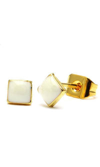 Cargar imagen en el visor de la galería, Brass Ohrstecker Stern Sterne bunt Unisex Ohrringe Edelstahl nickelfrei Kommunismus 12 mm - chic-net.de
