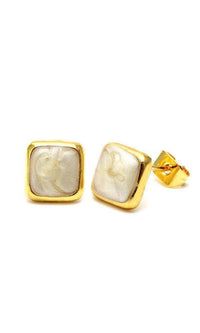 Load image into Gallery viewer, Brass Ohrstecker Stern Sterne bunt Unisex Ohrringe Edelstahl nickelfrei Kommunismus 12 mm - chic-net.de
