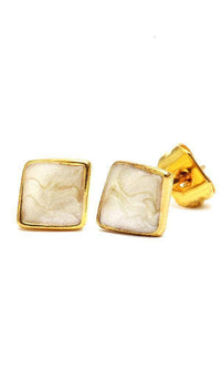 Cargar imagen en el visor de la galería, Brass Ohrstecker Stern Sterne bunt Unisex Ohrringe Edelstahl nickelfrei Kommunismus 12 mm - chic-net.de
