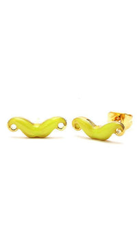 Load image into Gallery viewer, Brass Ohrstecker Stern Sterne bunt Unisex Ohrringe Edelstahl nickelfrei Kommunismus 12 mm - chic-net.de
