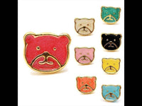 Load image into Gallery viewer, Brass Ohrstecker Stern Sterne bunt Unisex Ohrringe Edelstahl nickelfrei Kommunismus 12 mm - chic-net.de
