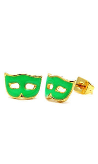 Load image into Gallery viewer, Brass Ohrstecker Stern Sterne bunt Unisex Ohrringe Edelstahl nickelfrei Kommunismus 12 mm - chic-net.de
