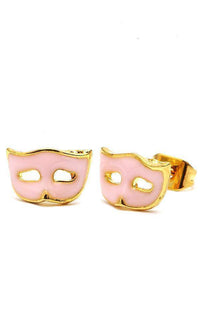 Load image into Gallery viewer, Brass Ohrstecker Stern Sterne bunt Unisex Ohrringe Edelstahl nickelfrei Kommunismus 12 mm - chic-net.de
