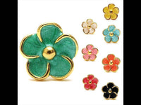 Load image into Gallery viewer, Brass Ohrstecker Stern Sterne bunt Unisex Ohrringe Edelstahl nickelfrei Kommunismus 12 mm - chic-net.de
