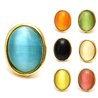 Load image into Gallery viewer, Brass Ohrstecker Stern Sterne bunt Unisex Ohrringe Edelstahl nickelfrei Kommunismus 12 mm - chic-net.de
