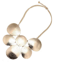 Load image into Gallery viewer, Brass Schmuckset goldfarben Kette rund Struktur Ohrringe oval Länge verstellbar - chic-net.de
