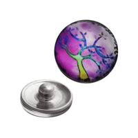 Load image into Gallery viewer, Chunks Druckknopf Click Button Edelstahl Baum des Lebens - chic-net.de
