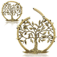 Load image into Gallery viewer, Clicker Piercing Ohrgewicht 3mm Baum des Lebens Messing - chic-net.de
