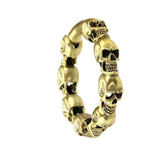 Cargar imagen en el visor de la galería, Clicker Piercing Ohrgewicht 4mm Skull Creole Messing 45g - chic-net.de
