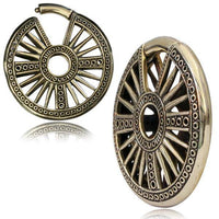 Cargar imagen en el visor de la galería, Clicker Piercing Ohrgewicht Rad 5mm Messing 27g - chic-net.de
