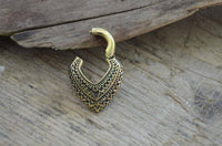 Load image into Gallery viewer, Clicker Piercing Ohrgewicht Raute 5mm Messing 30g - chic-net.de
