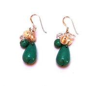 Load image into Gallery viewer, Damen Ohrringe Ohrhänger 925er Sterling Silber Steine Türkis Perlen weiß türkis - chic-net.de
