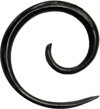 Cargar imagen en el visor de la galería, Dehner Buffalo Horn Piercing Expander schwarze Mini Spirale 1mm 1.2mm 1.5mm 2mm - chic-net.de
