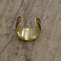Load image into Gallery viewer, Ear cuffs Punkte Schlangenlinie schlicht Messing gold - chic-net.de
